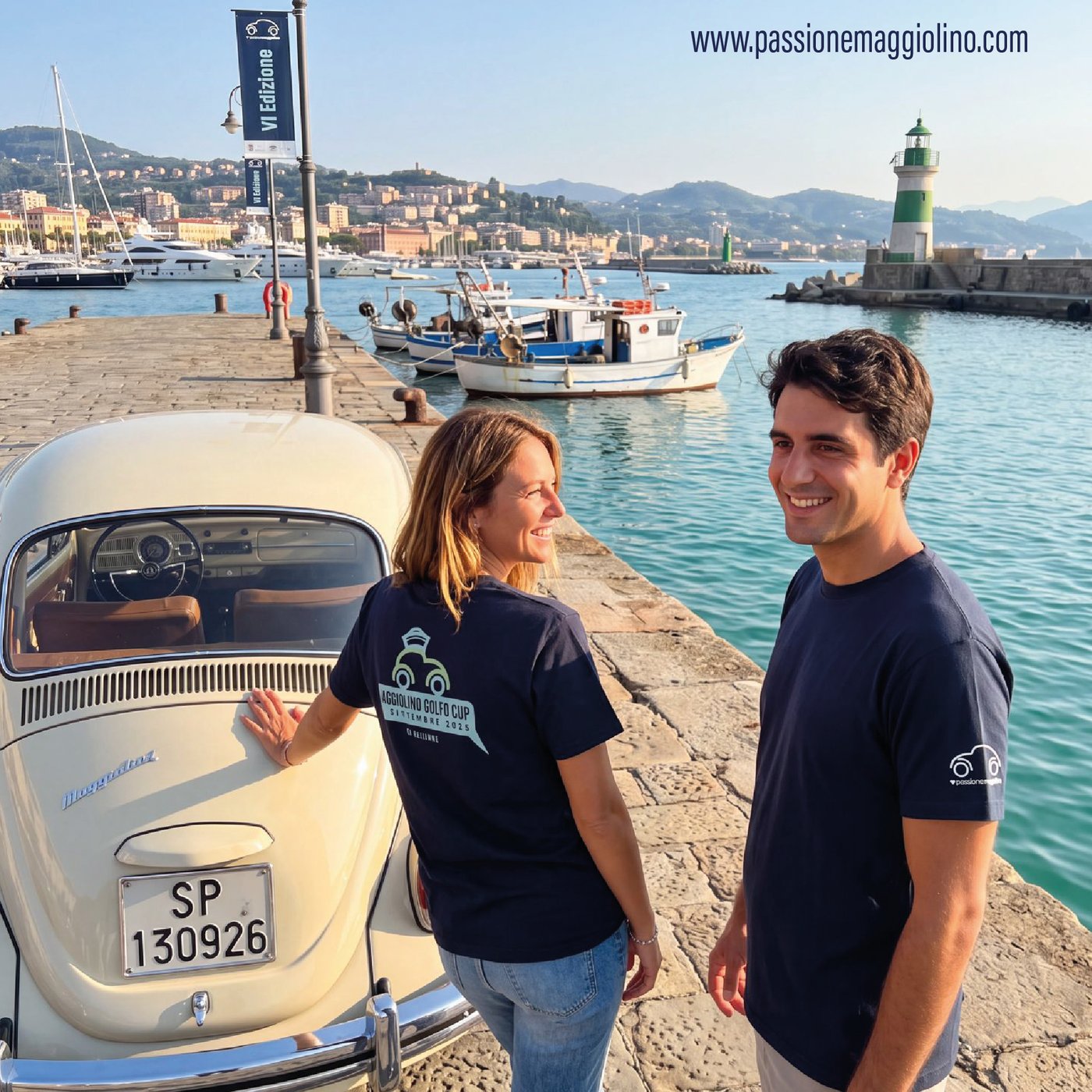 Maggiolino sul molo della Spezia